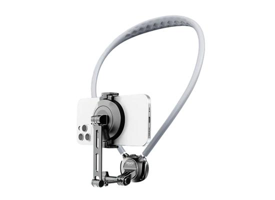 JMARY MG-03 Magnetic Neck Mount Holder for POV Shooting Multi-angle Selfie Adjustable Phone Holder for Smartphone